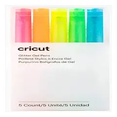 CRICUT - Lápices De Gel Con Purpurina 5 Unid