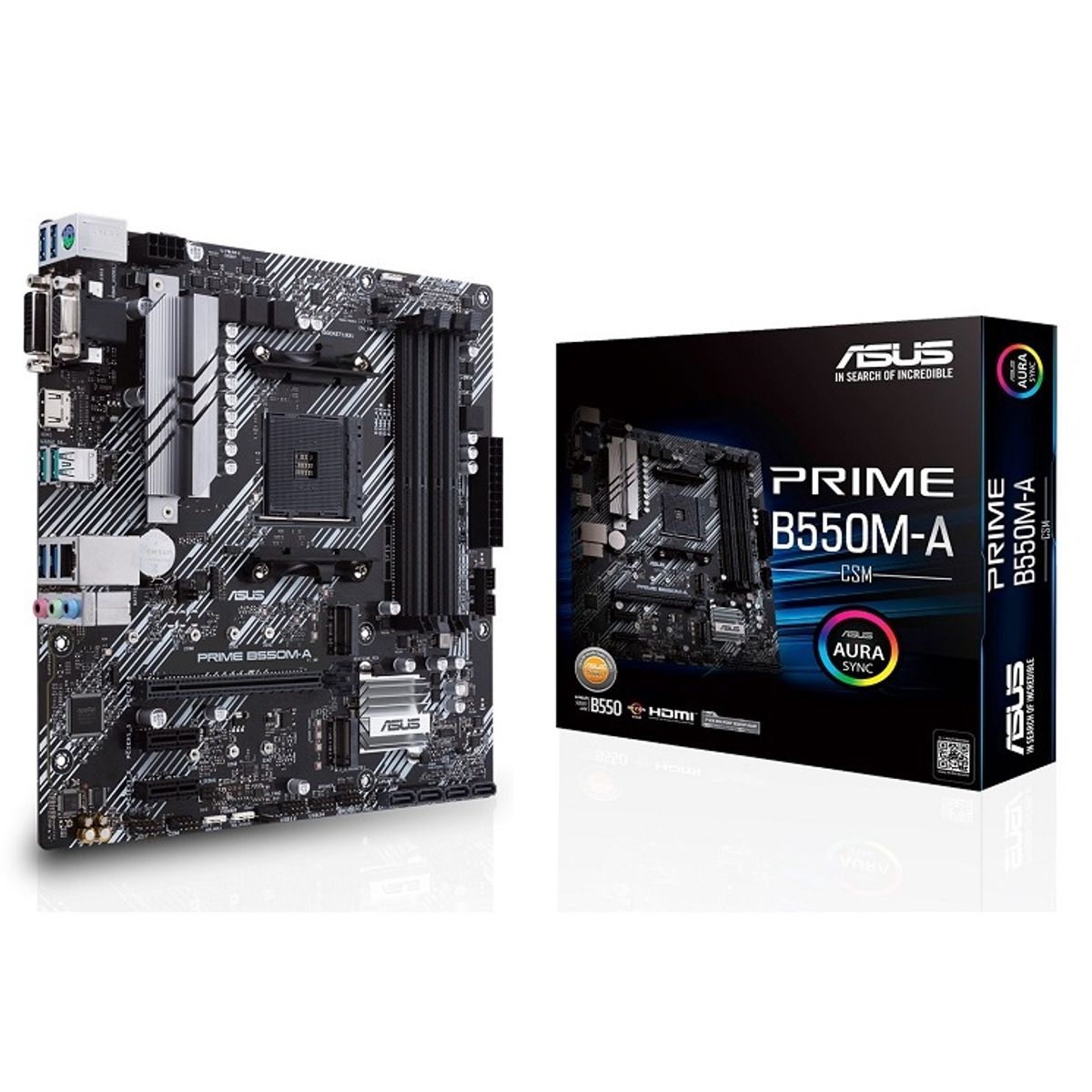ASUS - MB sAM4 AMD - ASUS PRIME B550M-ACSM - 4x DDR4