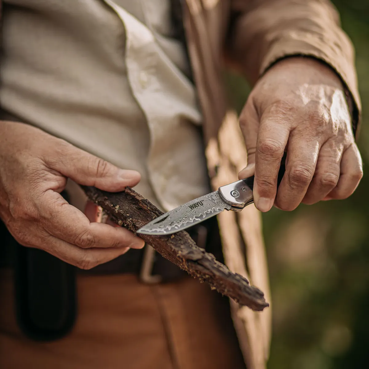 WAYU - Navaja Acero Damascus Wayu