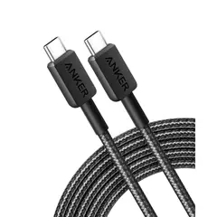 ANKER - Cable USB-C a USB-C Carga Rápida 60W 1m Trenz Negro