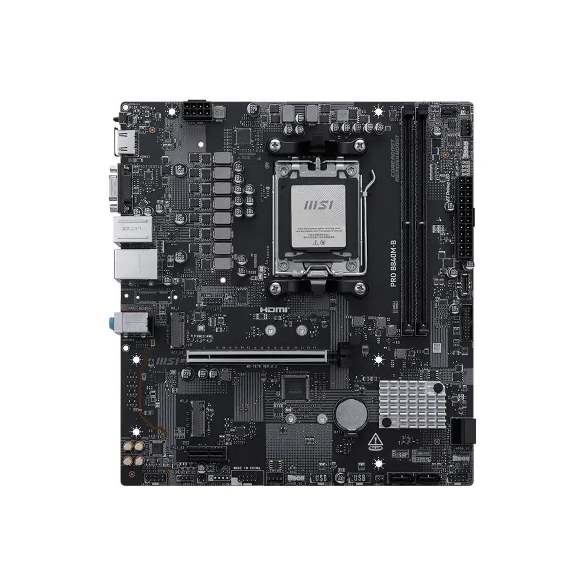 MSI - MB sAM5 AMD - MSI PRO B840M-B - 2x DDR5