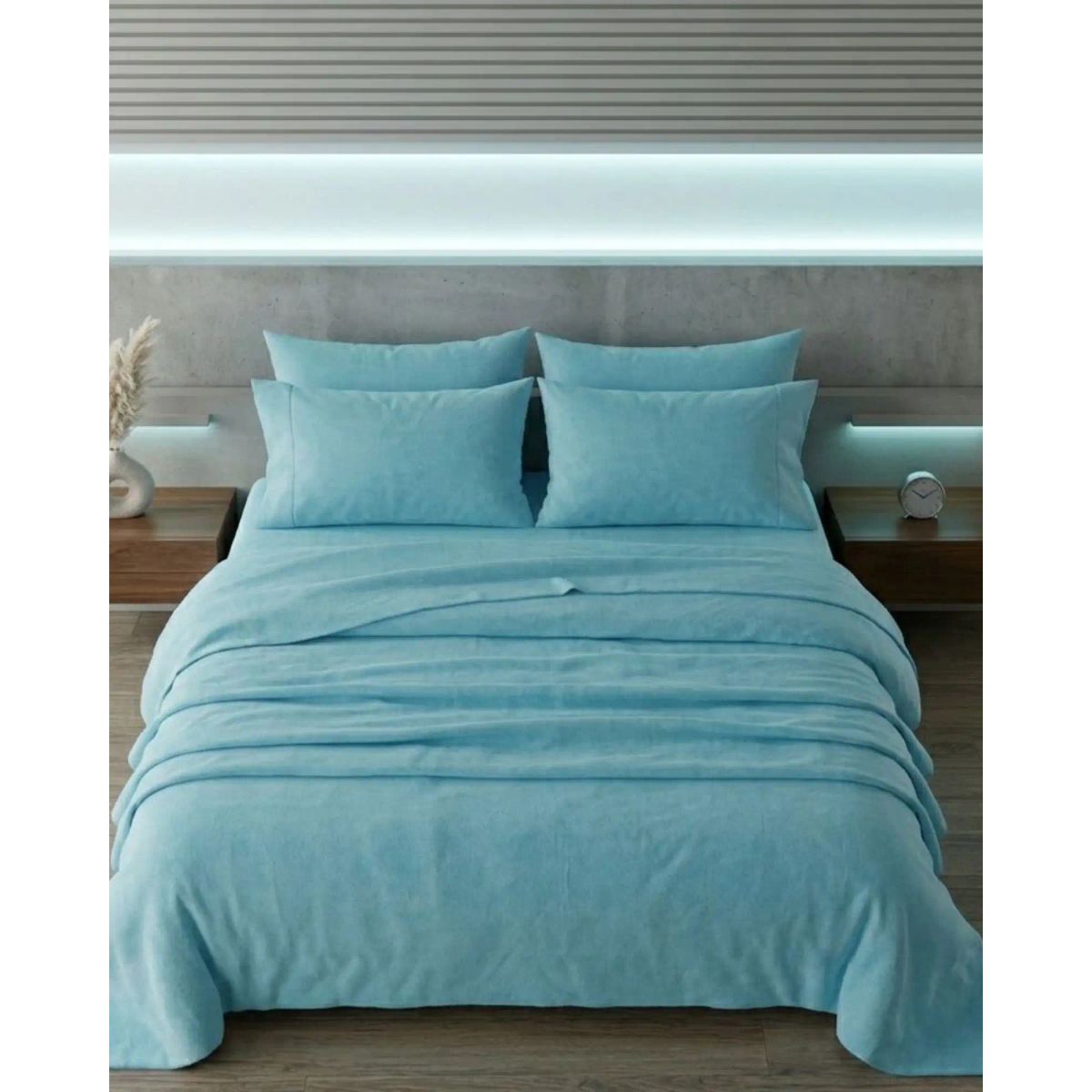 GENERICO - Set de Sábanas de Polar Invierno Térmicas Suavidad Premium 2 Plazas