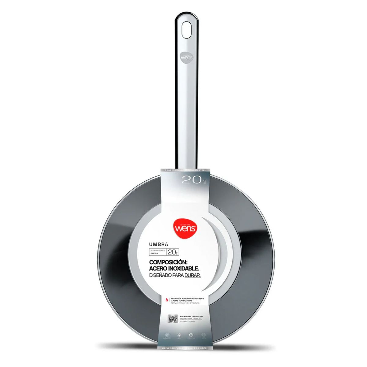 WENS - Sarten 20cm Acero Inoxidable Umbra Wens