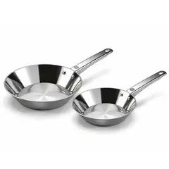 WENS - Pack 2 Sartenes 20cm 24cm Umbra Acero Inoxidable