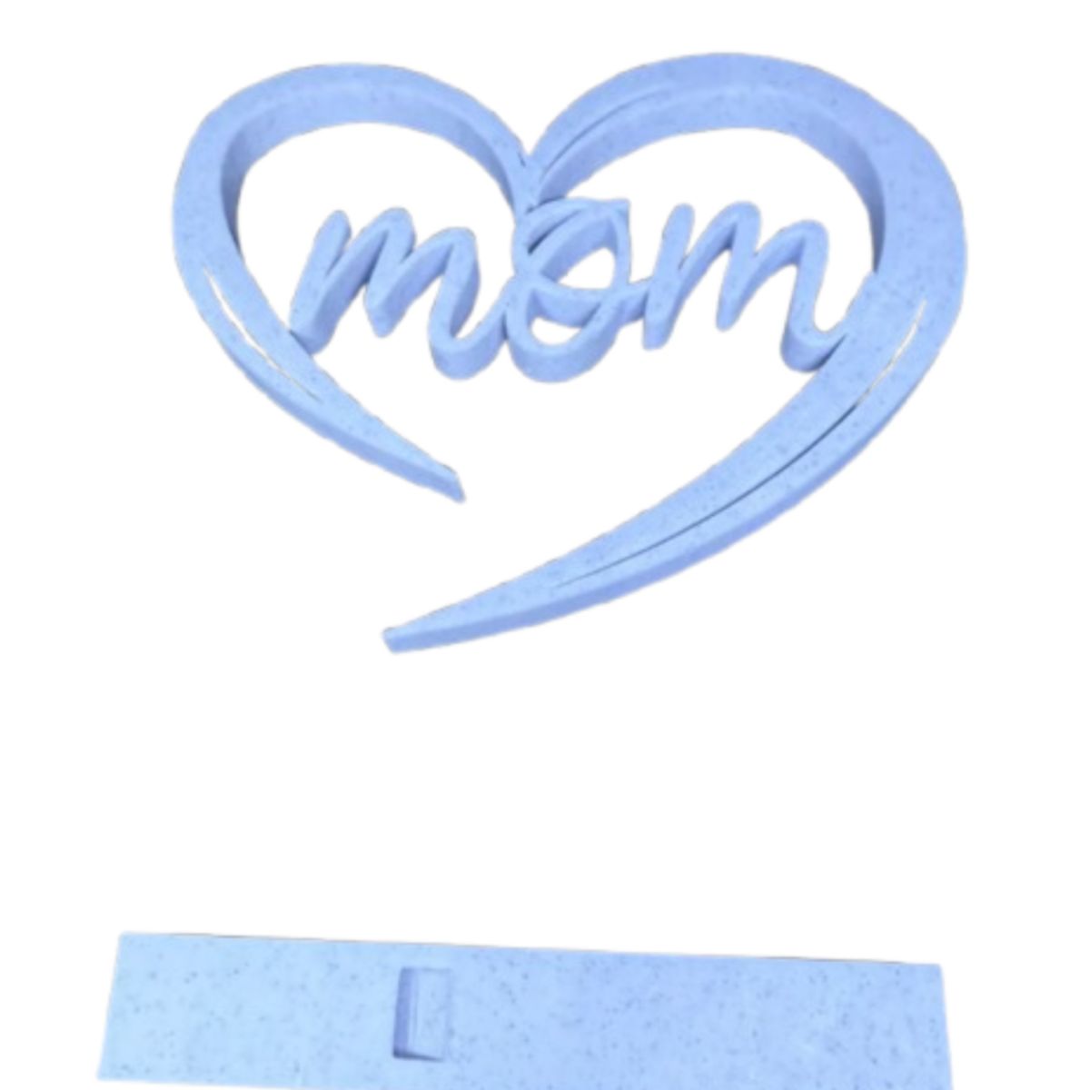 GENERICO - Figura decorativa Corazon Blanco Mom