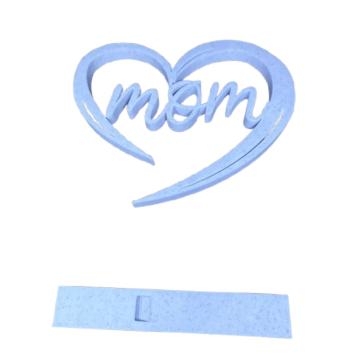 GENERICO - Figura decorativa Corazon Blanco Mom