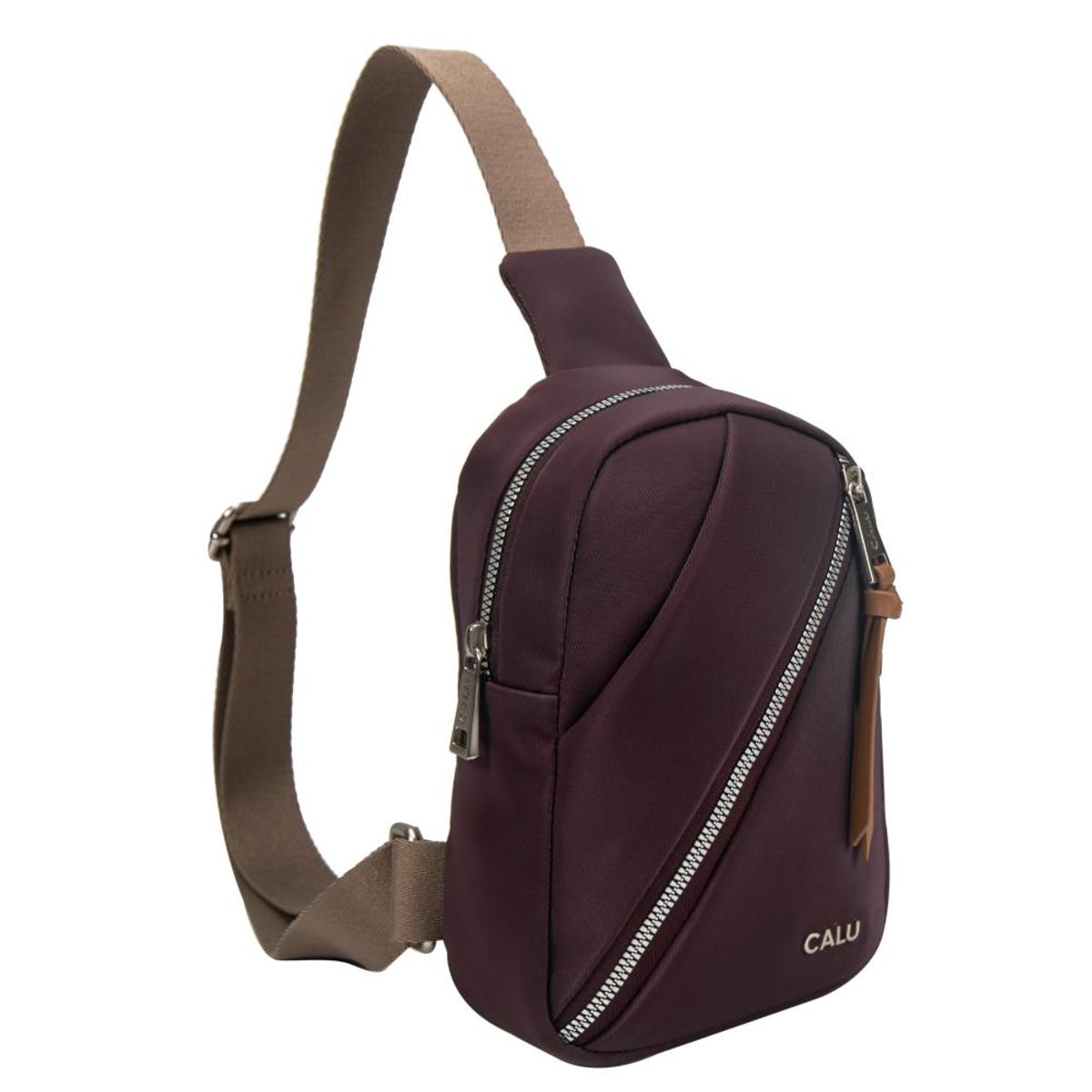 CALU - Bolso Pequeño Crossbody Meg Burdeo Calu