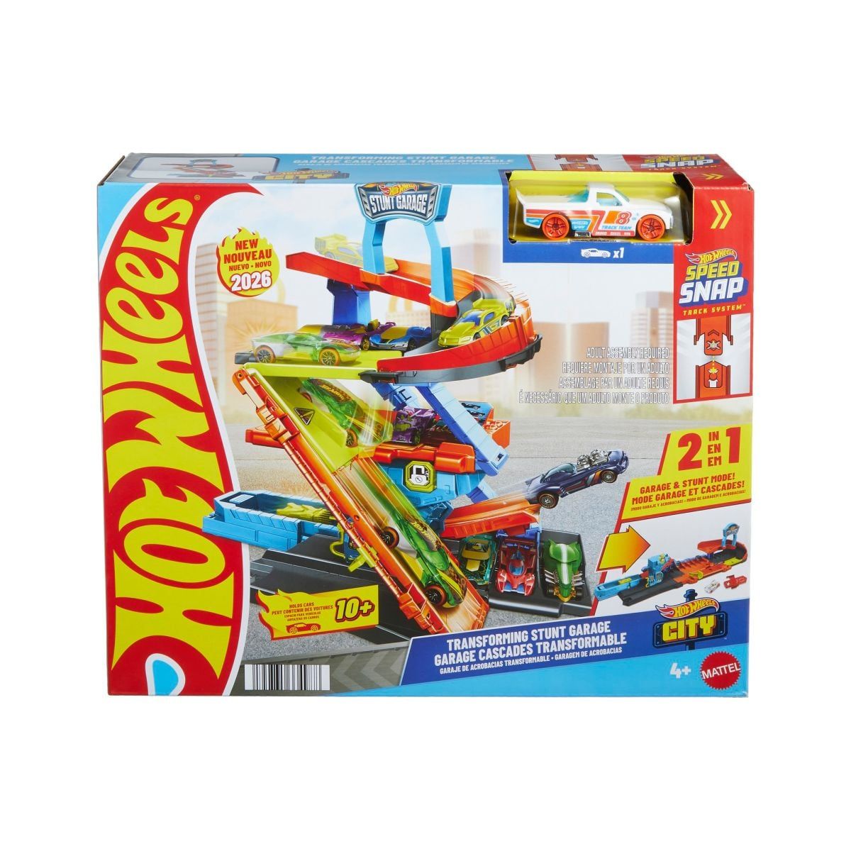 MATTEL - HOT WHEELS PISTA GARAGE DE ACROBACIAS INCLUYE VEHICULO
