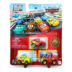 MATTEL - CARS DISNEY PIXAR VEHÍCULO PAQUETE DE 3 - MATE GRUA DE RESCATE