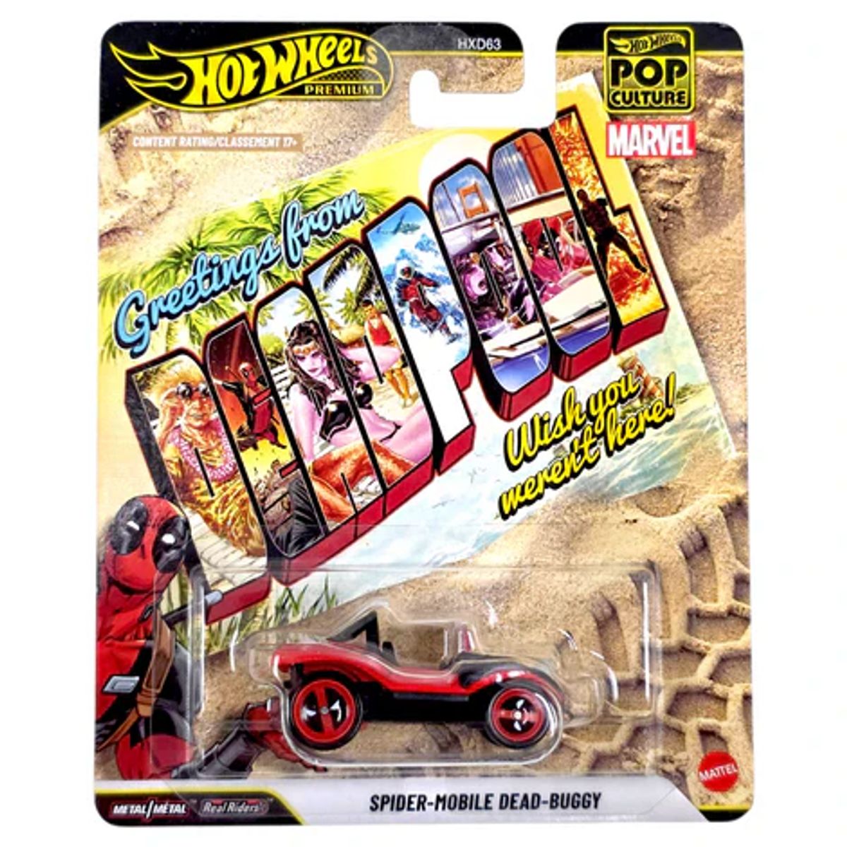 MATTEL - HOT WHEELS VEHÍCULO DE COLECCIÓN AUTO CULTURA POP SORPRESA - SPIDER-MOBILE DEAD-BUGGY