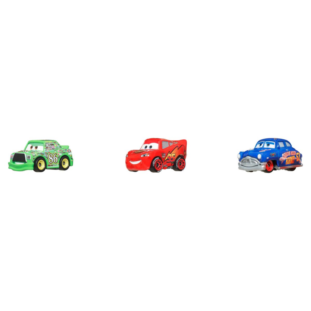 MATTEL - CARS DISNEY PIXAR VEHÍCULO PAQUETE DE 3 - FABULOSO HUDSON HORNET