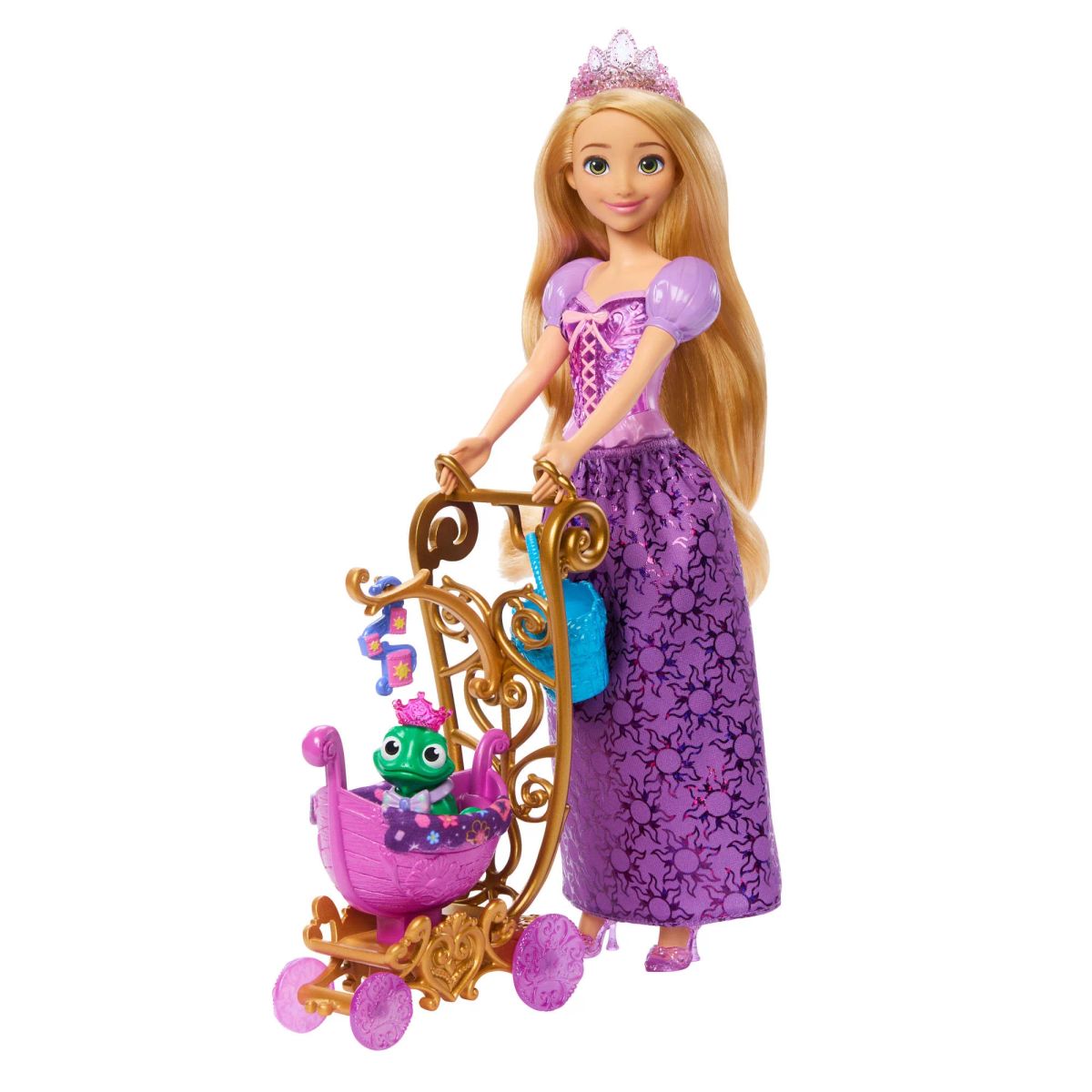 MATTEL - PRINCESA CARRIOLA DE ANIMALITOS CON AMIGO DE RAPUNZEL