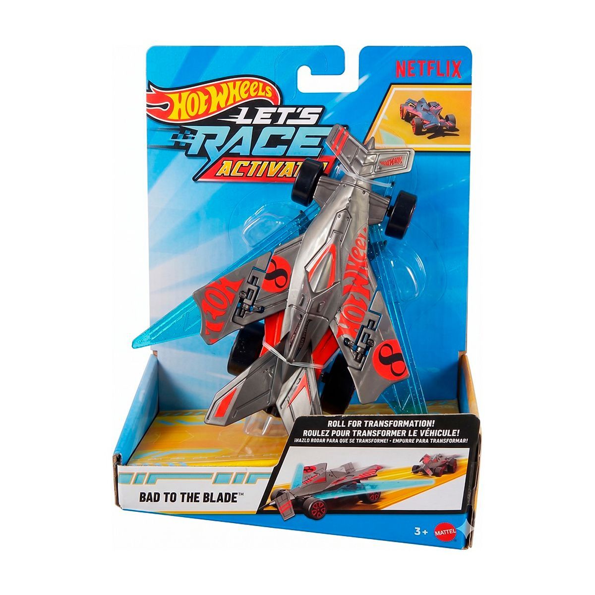 MATTEL - HOT WHEELS AUTO LET'S RACE SORPRESA - BAD TO THE BLADE