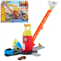 MATTEL - HOT WHEELS SUPER PISTA ESTACIÓN DE BOMBEROS
