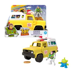 MATTEL - IMAGINEXT CAMIONETA PIZZA PLANET CON BUZZ Y ALIEN TOY STORY