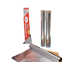 GENERICO - Papel Aluminio Foil Para Cocina Horno Caja Rollo De 10 Mts