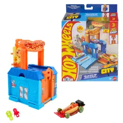 MATTEL - HOT WHEELS PISTAS SORPRESA - SERVICIO EN EL VEHICULO PARA LLEVAR