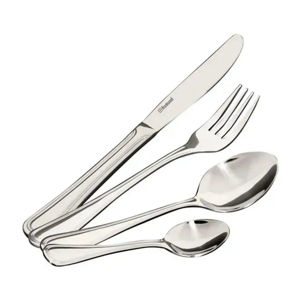 GENERICO - Cuchilleria De 24 Piezas Fantuzzi Parma De Acero Inoxidable Plateado BELUG