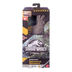 MATTEL - JURASSIC WORLD DINOSAURIO DE 12 PULGADAS CON EFECTOS DE SONIDO - SPINOSAURUS