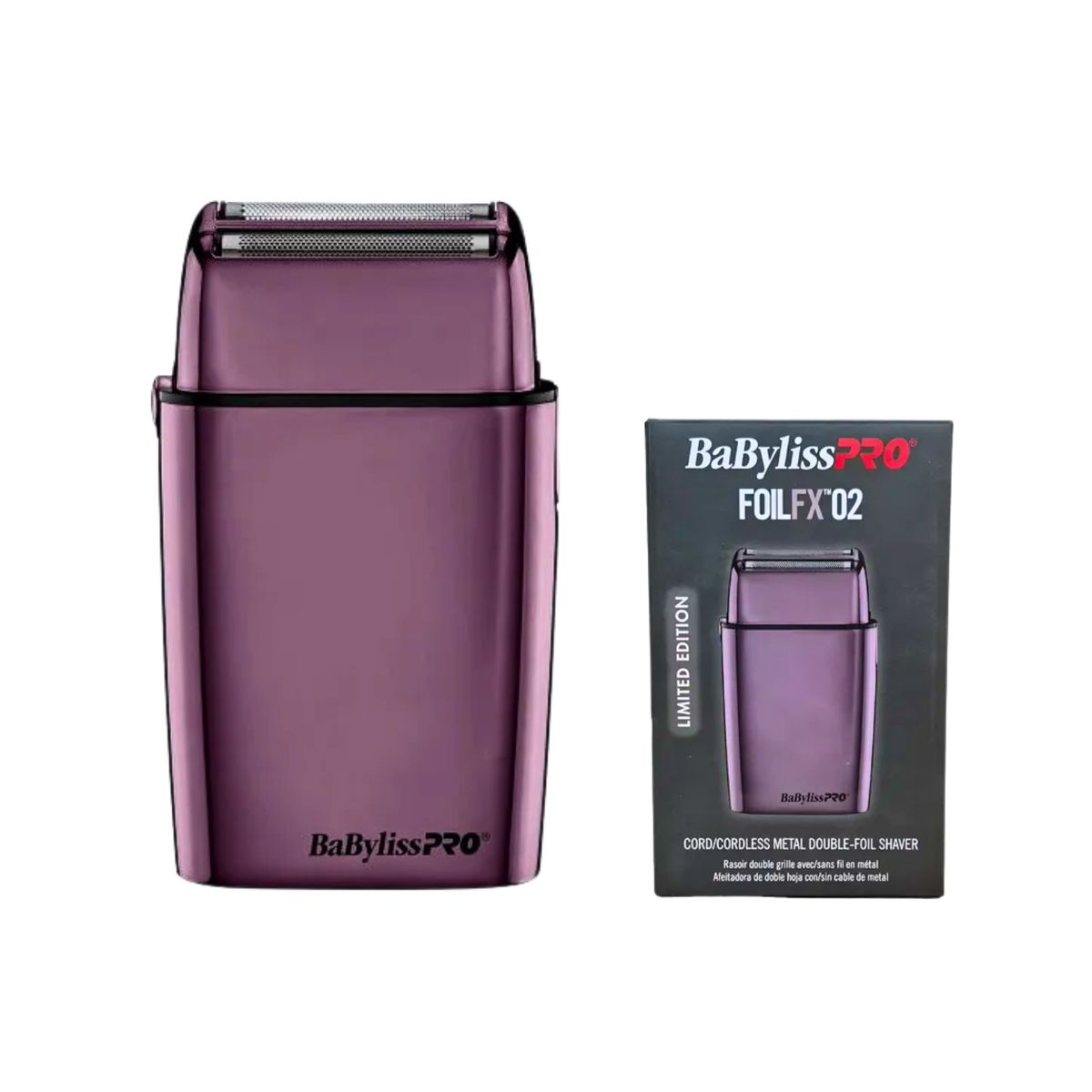 BABYLISS PRO - Afeitadora BaBylissPRO FoilFX02 Double Foil Shaver Purpura