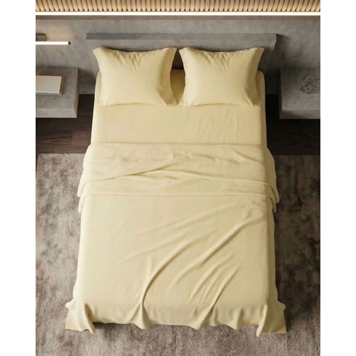 GENERICO - Set de Sábanas de Polar Invierno Térmicas Suavidad Premium 2 Plazas