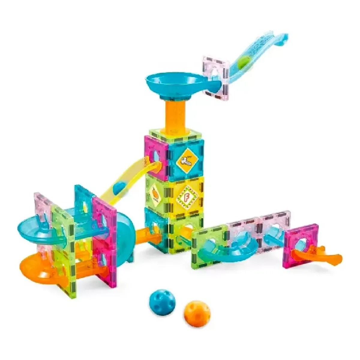 GENERICO - Kit Bloques De Construcción Magnéticos 64 Pzas