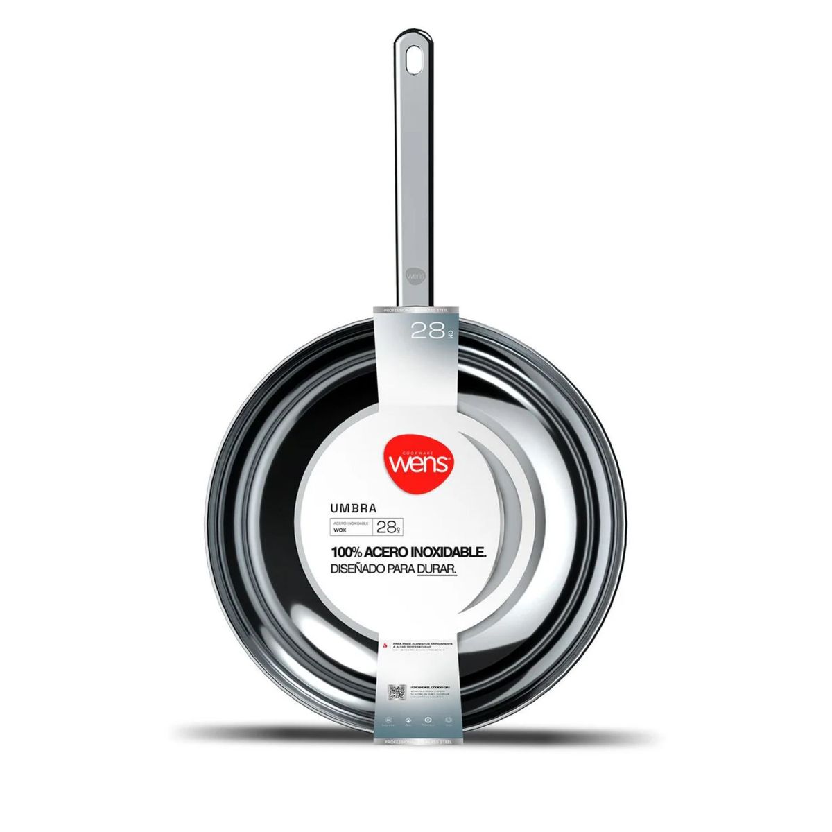 WENS - Wok 28cm Acero Inoxidable Umbra Wens