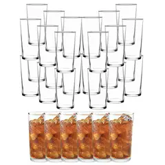 NADIR - Set 30 Vasos Atlanta 258mL Vidrio Celebraciones Largo