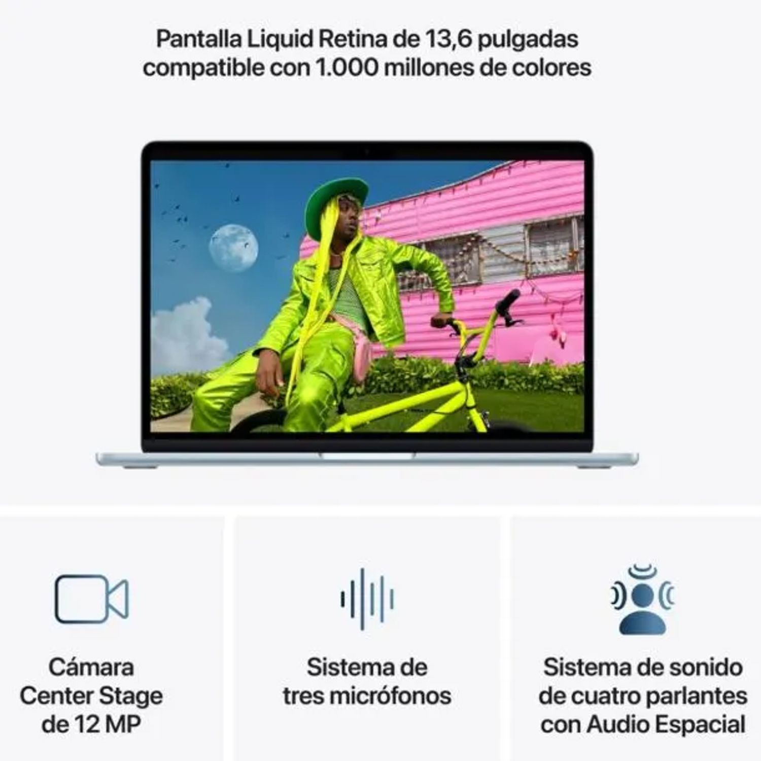 APPLE MacBook Air 13, M5 w 10C CPU, 8C GPU, 16GB, 512GB SSD Plata