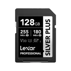LEXAR - Memoria SD Professional Silver Plus 128GB - 255MBs UHS-I V30