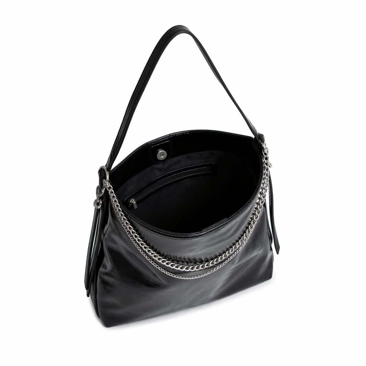 GENERICO - CARTERA ELEGANCE NEFGRO CON DETALLE DE CADENAS 39X24X9 CM