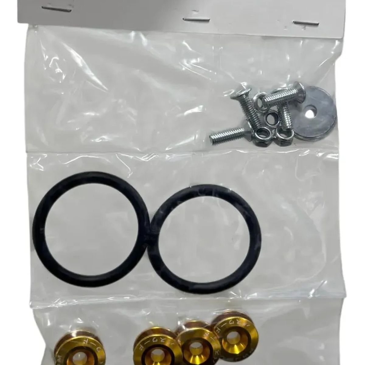 GENERICO - Kit De Sujetador De Liberacion Rapida Para Parachoque 18pzs Dorado