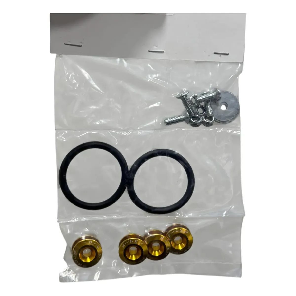 GENERICO - Kit De Sujetador De Liberacion Rapida Para Parachoque 18pzs Dorado