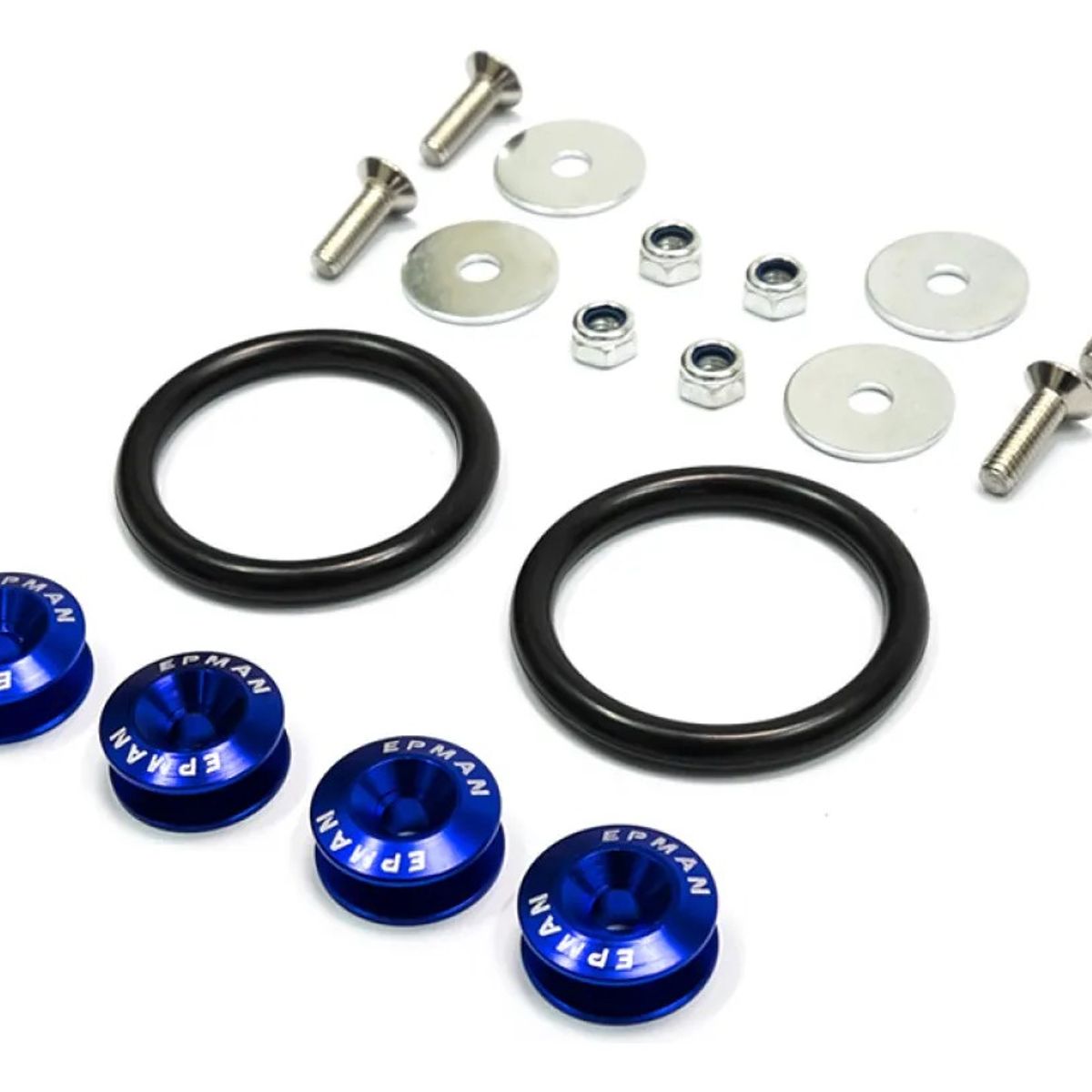 GENERICO - Kit De Sujetador De Liberacion Rapida Para Parachoque 18pzs Azul