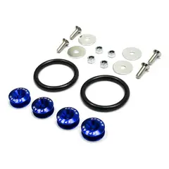 GENERICO - Kit De Sujetador De Liberacion Rapida Para Parachoque 18pzs Azul