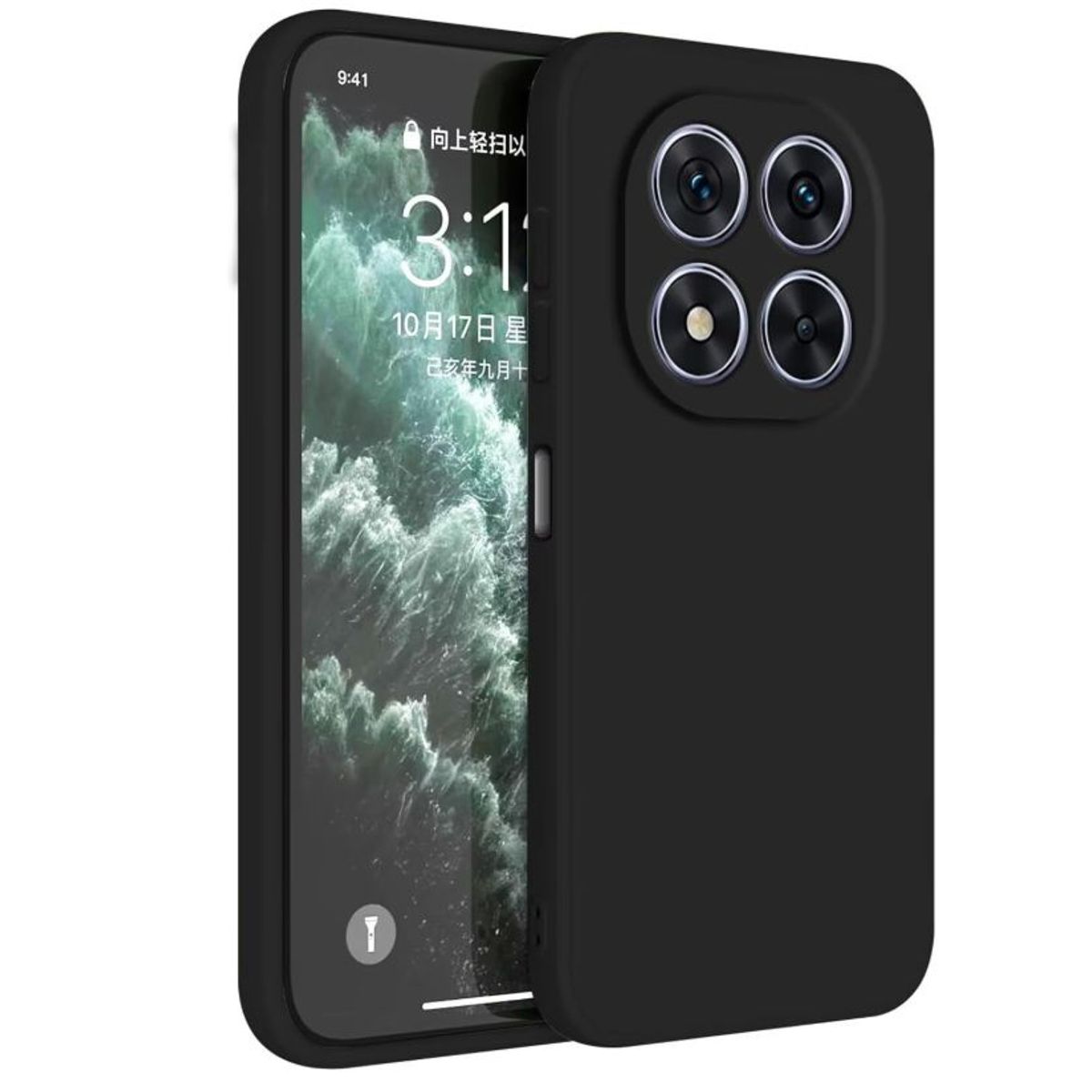 GENERICO - Carcasa Funda Para Xiaomi Redmi Note 15 Pro+ 5g Silicona Negro