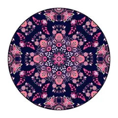 GENERICO - Alfombra Antideslizante Redonda 200 Cm Piso Hogar Decorativa