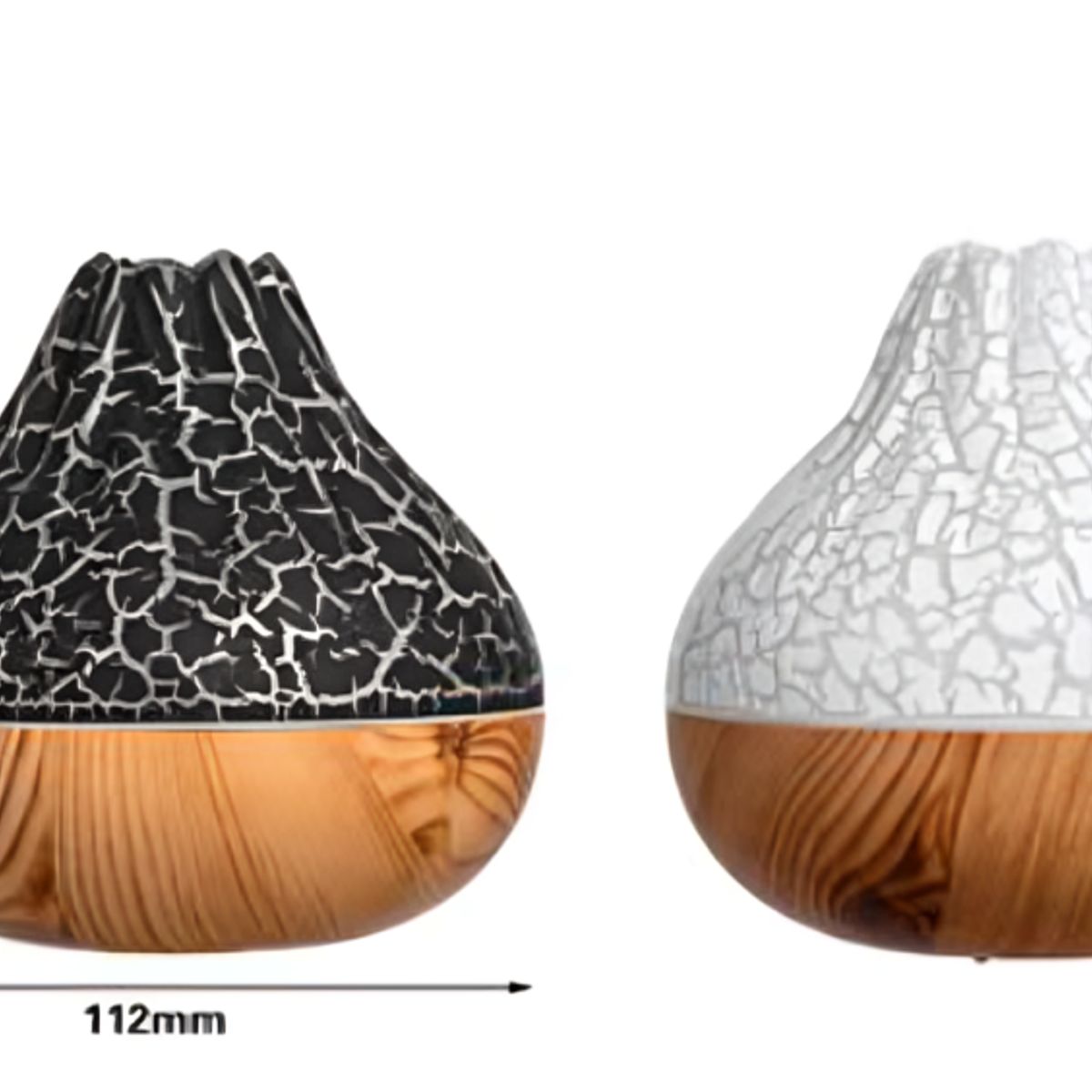 GENERICO - Humidificador de volcán pequeño con diseño de veta