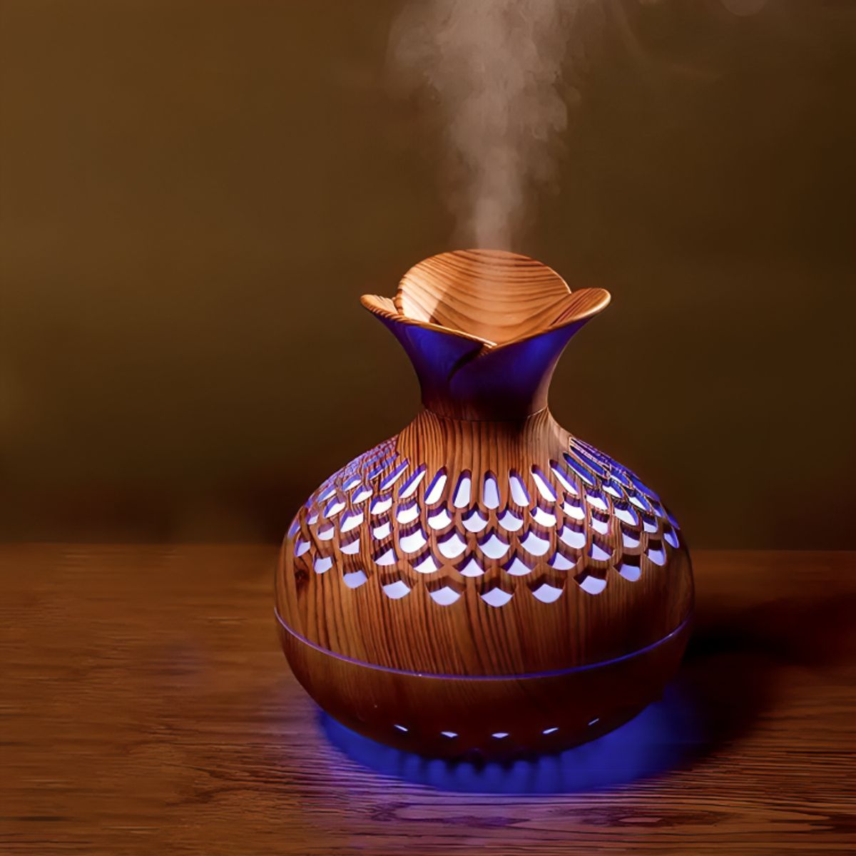 GENERICO - Humidificador de jarrón de grano de madera
