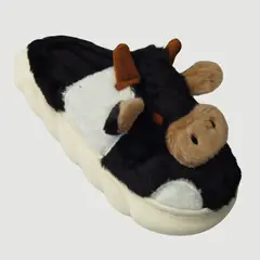 LIKE SHOP - Pantuflas Felpa Unisex niños Suela Confortable Diseño Vaquita 4263