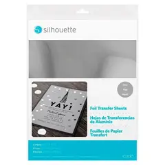 SILHOUETTE - Hojas De Transferencia De Aluminio Plata