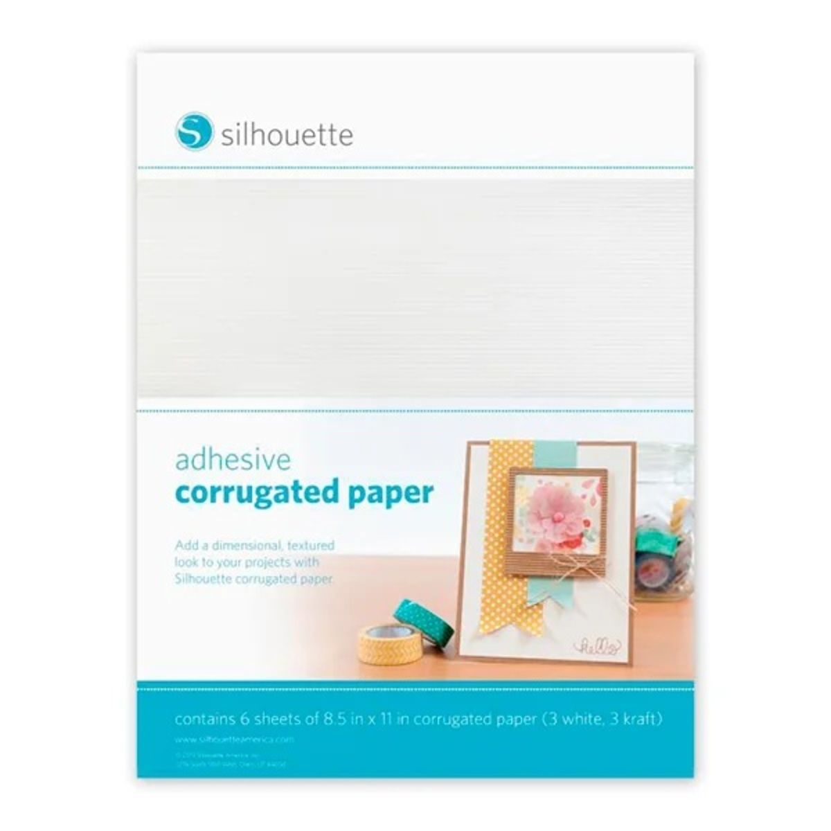 SILHOUETTE - Papel Adhesivo Corrugado Multicolor Silhouette