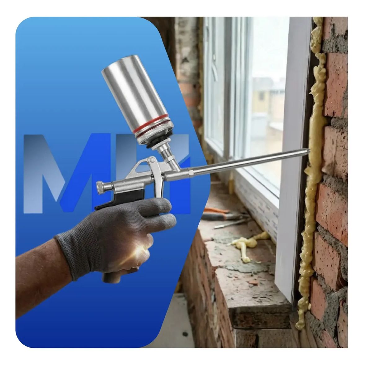 FULLTEC - Pistola Aplicadora Sellador Espuma Expansiva Fulltec Metal