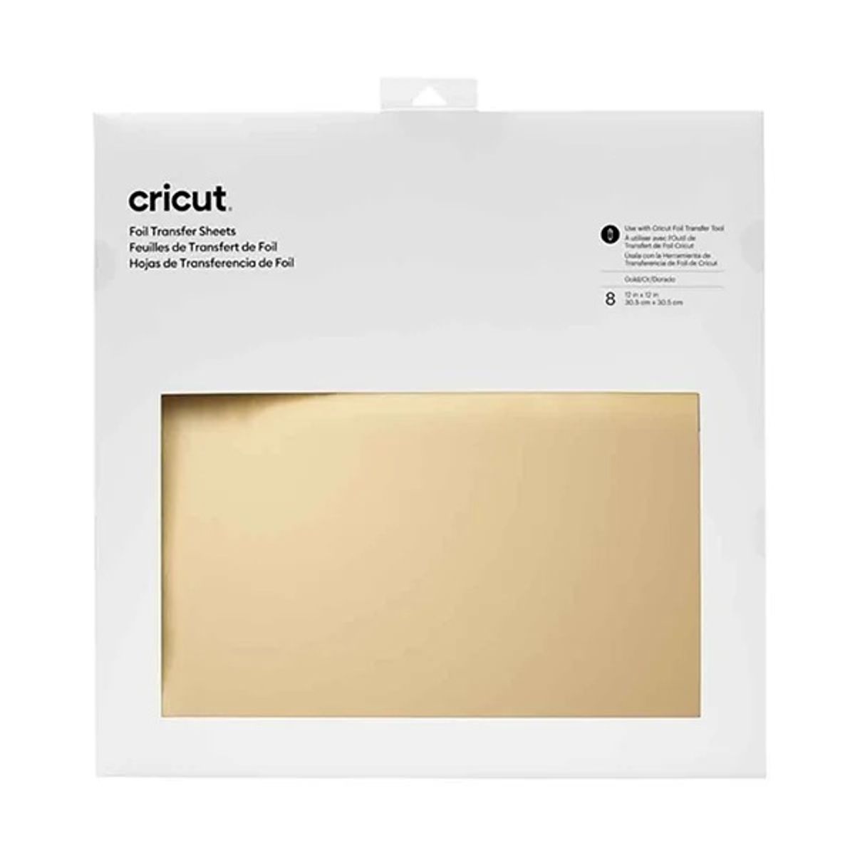 CRICUT - Hojas De Transferencia 30.4 X 30.4 Cm Dorado Cricut