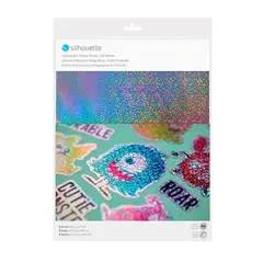 SILHOUETTE - Papel Adh Imprimible Holgráfico Punteado Carta