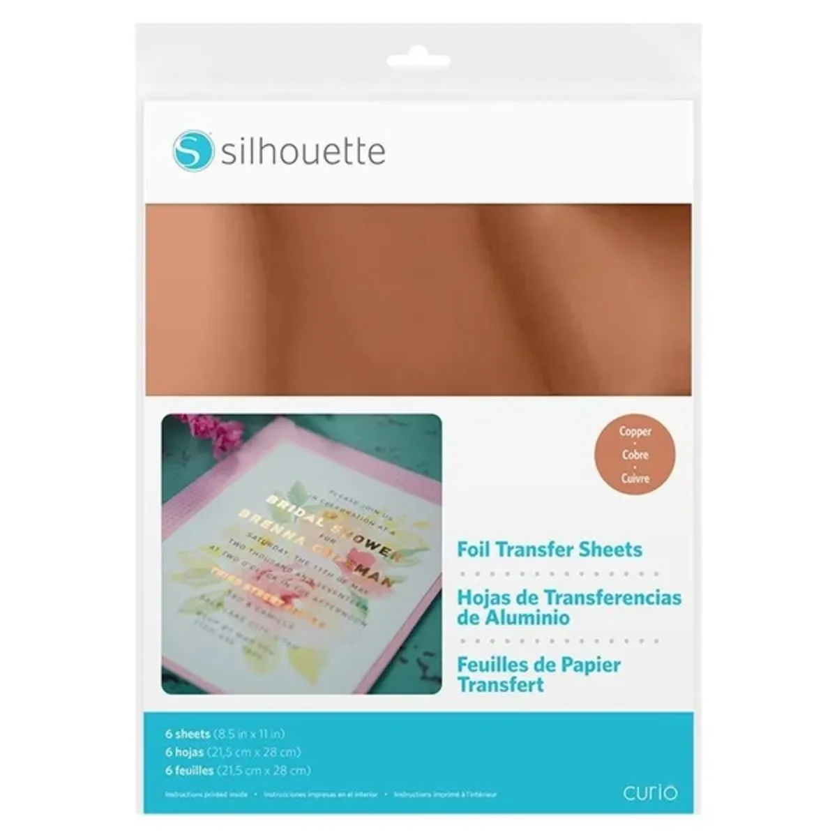 SILHOUETTE - Hojas De Transferencia Aluminio Cobre