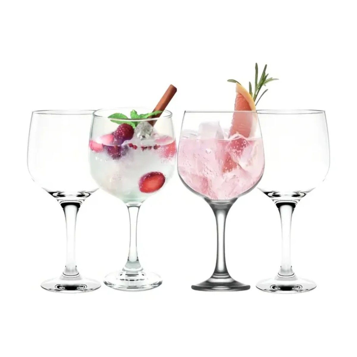 GENERICO - Copas Gin Tonic Cristar Vidrio 653ml Set 4 Piezas Transparente BELUG