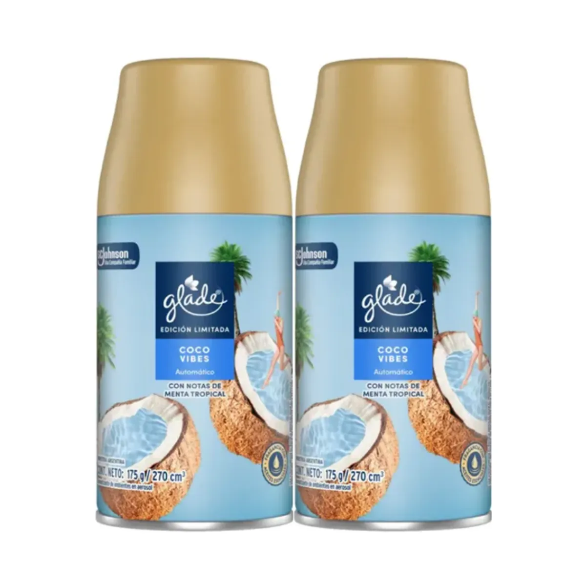 GLADE - Pack Repuesto Desodorante Automático Glade Coco Vibes