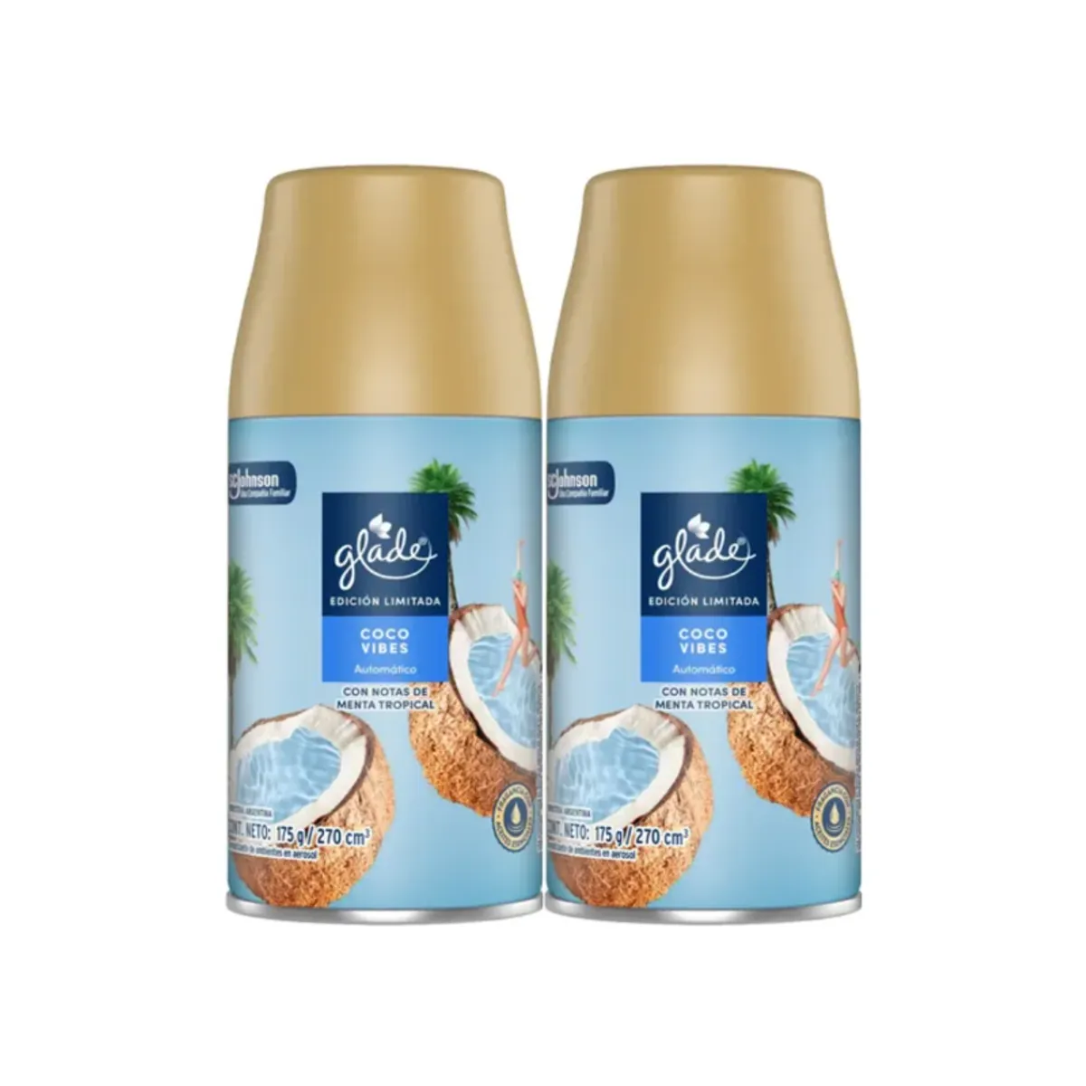 GLADE - Pack Repuesto Desodorante Automático Glade Coco Vibes
