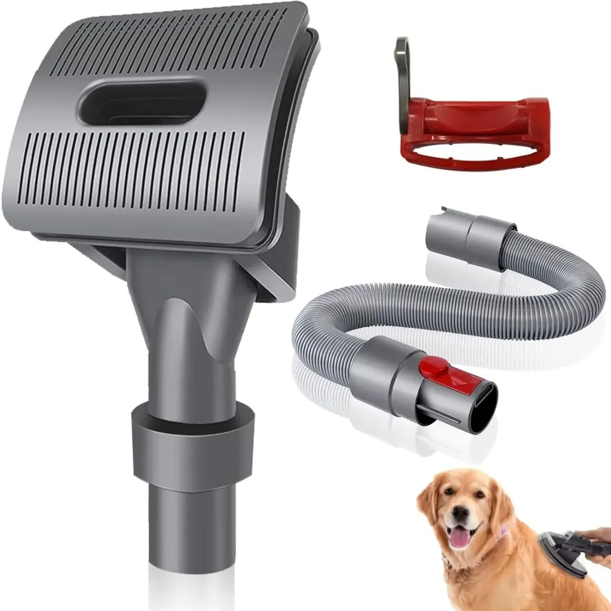 HOOPET - Kit Cepillo Mascotas Para Conectar Con Aspiradoras